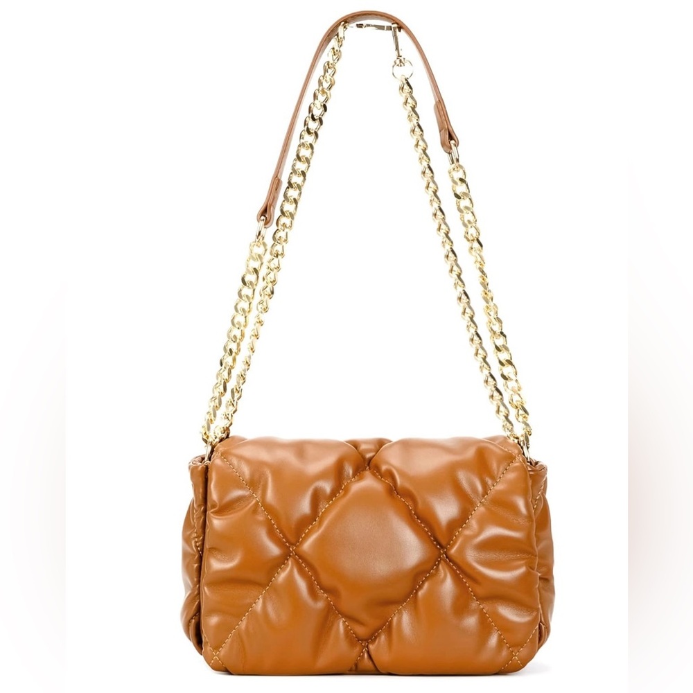 NEW| Chic & Trendy Padded Quilted Pillow Shoulder Chunky Chain Bag